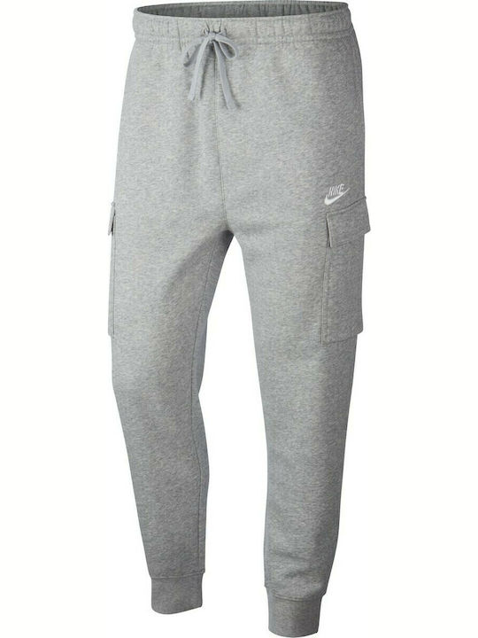 Sportswear Cargo Sweatpants with Elastic Grey Melange