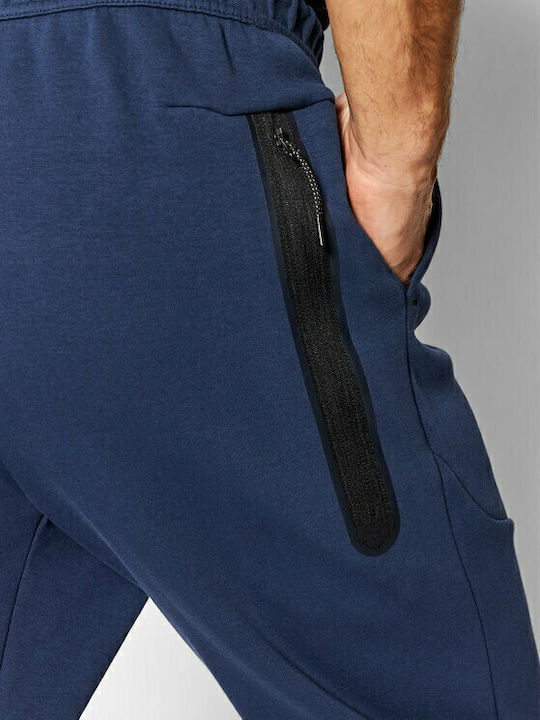 Sweatpants with Elastic Navy Blue