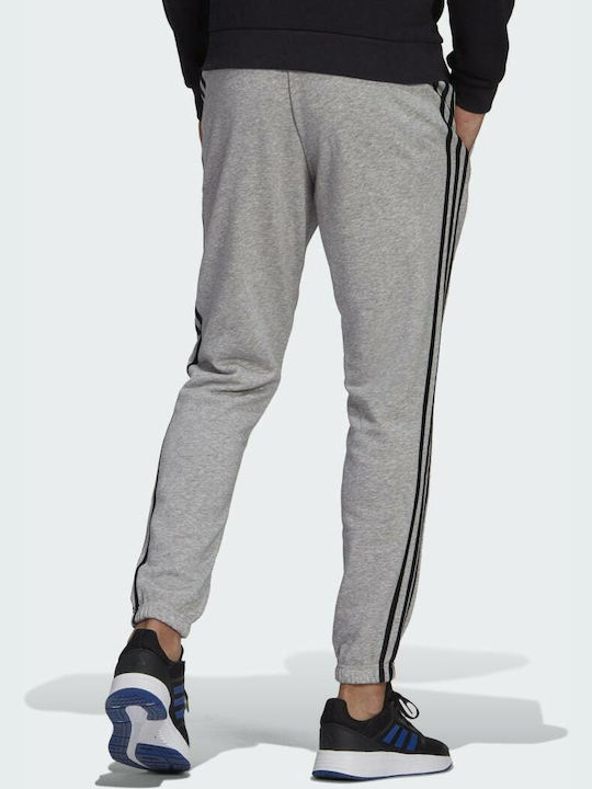 Adidas 3-Stripes Παντελόνι Φόρμας με Λάστιχο Γκρι