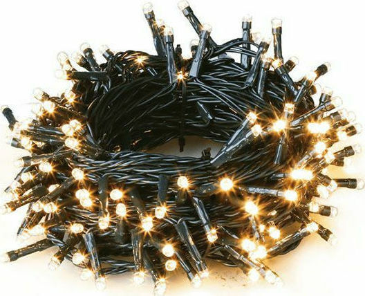 200 Λαμπάκια LED 25μ. Θερμό Λευκό σε Σειρά
