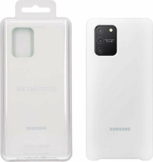Samsung Husă Silicon Back Cover Albă Galaxy S10 Lite
