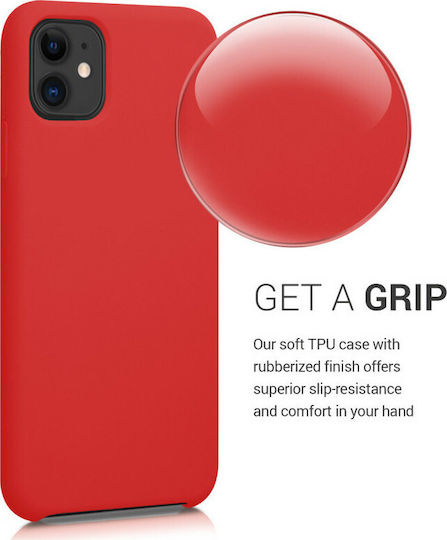 KWmobile Flexible Back Cover Silicone Red (iPhone 11)