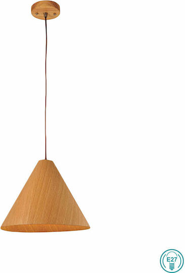Fabas Luce Esino Pendant Light Brown with Socket E27 33cm