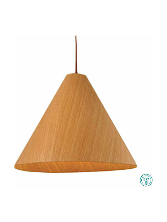 Fabas Luce Esino Hängelampe Braun mit Fassung E27 33cm.