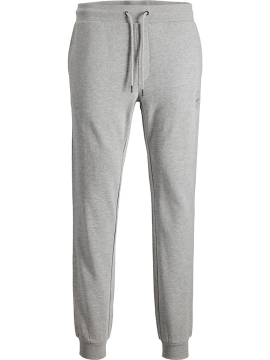 Gordon Football Sweatpants with Elastic Light Grey Melange