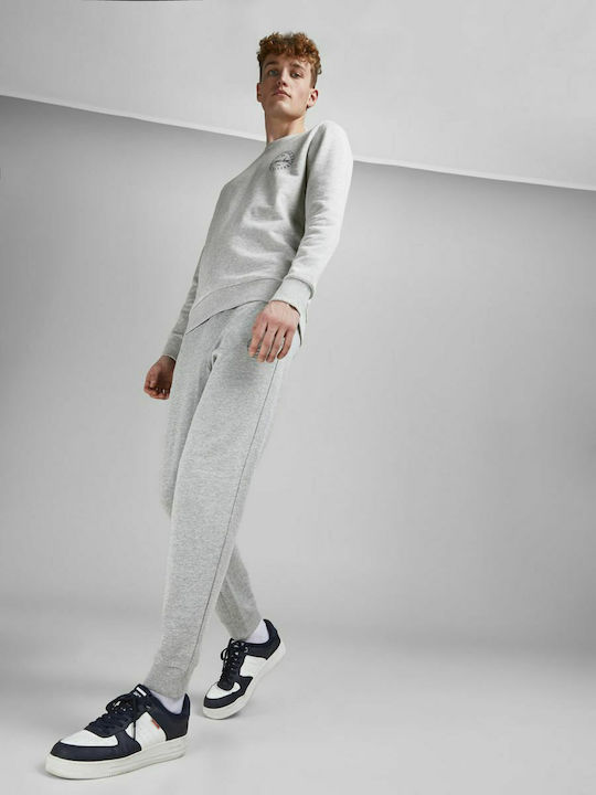 Gordon Football Sweatpants with Elastic Light Grey Melange
