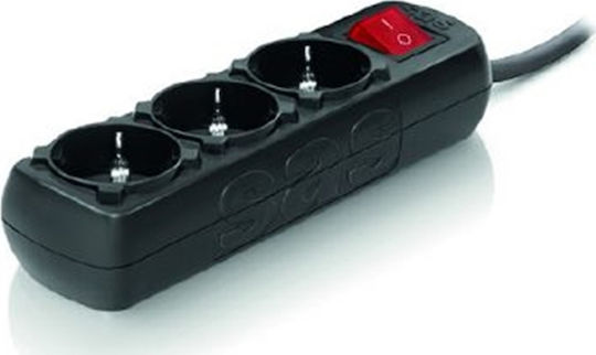 SAS Power Strip 3 Positions with Switch and Cable 1.5m