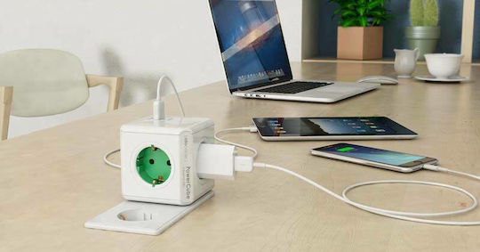 Allocacoc Extended PowerCube 5 Θέσεων με Καλώδιο 3m