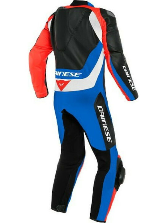 Dainese Assen 2 Perforated Black/LGT-Blue/Fluo-Red