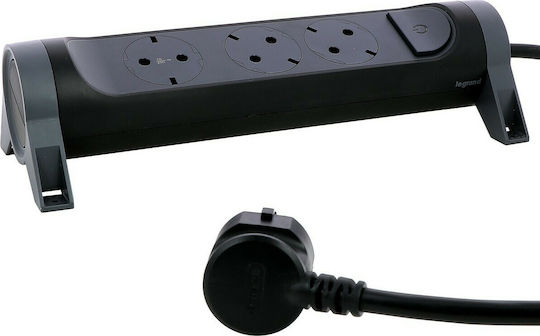 Legrand Surgearrest Πολύπριζο 3 Θέσεων με Διακόπτη και Καλώδιο 1.5m