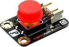DFRobot Gravity: Digital Push Button Κόκκινο