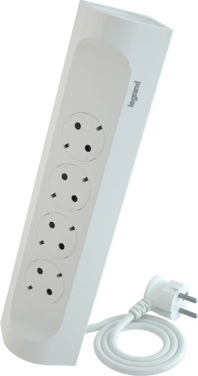 Legrand Corner Power Strip 4 Sockets with 1m Cable