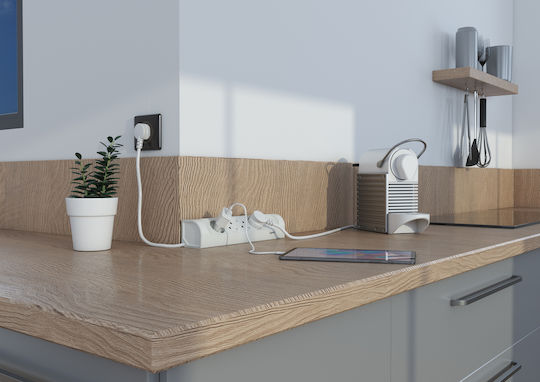 Legrand Corner Power Strip 4 Sockets with 1m Cable