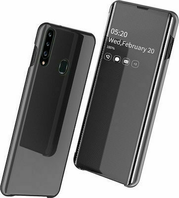 Hurtel Clear View Book Πλαστικό Μαύρο (Galaxy A20s)