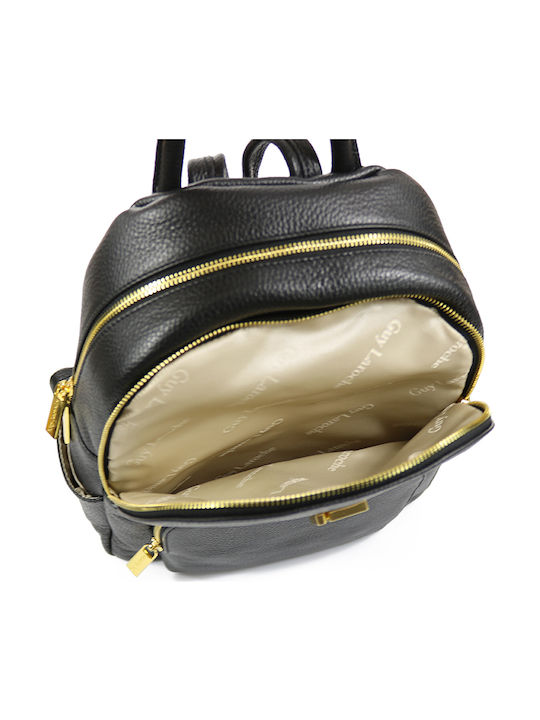 Leather Women's Bag Backpack Black