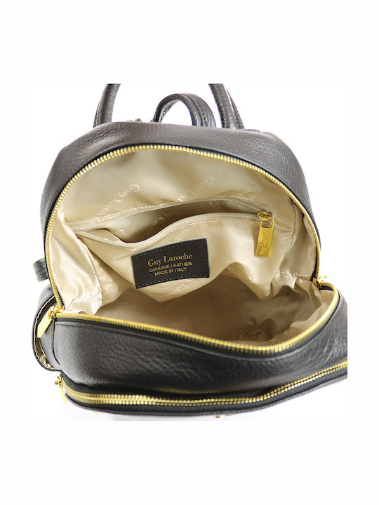 Leather Women's Bag Backpack Black