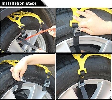 165mm-275mm Anti-slip Straps Passenger Car 6pcs