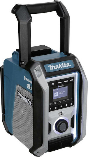 Makita DMR115 Επιτραπέζιο Ραδιόφωνο Επαναφορτιζόμενο DAB+ με Bluetooth Μπλε