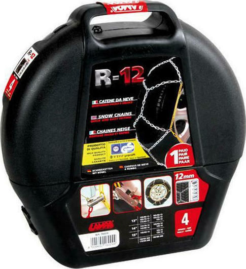 Lampa R-12 N12 Αντιολισθητικές Αλυσίδες Πάχους 12mm Επιβατικού Αυτοκινήτου 2τμχ