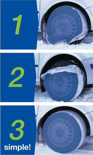 SnowGecko L Anti-slip Snow Socks Large Passenger Car 2pcs