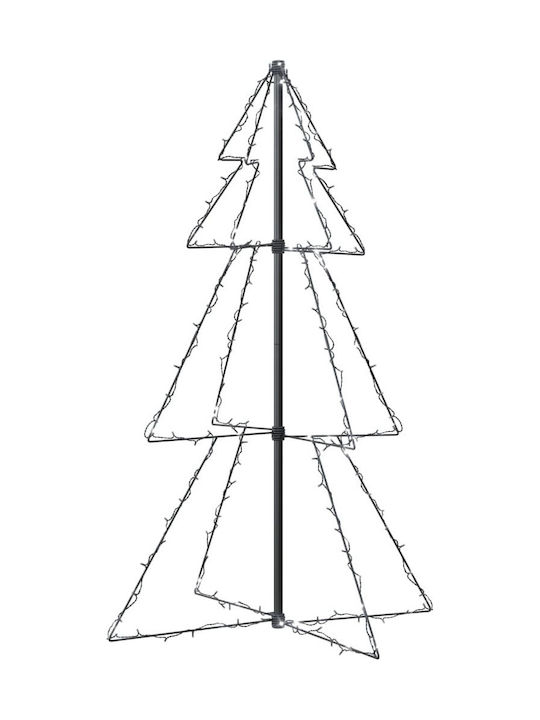 vidaXL Christmas Decorative Illuminated Tree 120cm Yes White