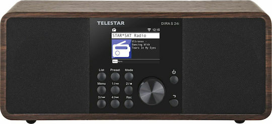 TELESTAR DIRA S 24i Cu alimentare la rețea DAB+ cu Bluetooth și USB Maro