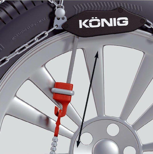 Konig CG-9 090 Anti-slip Chains Thickness 9mm Passenger Car 2pcs