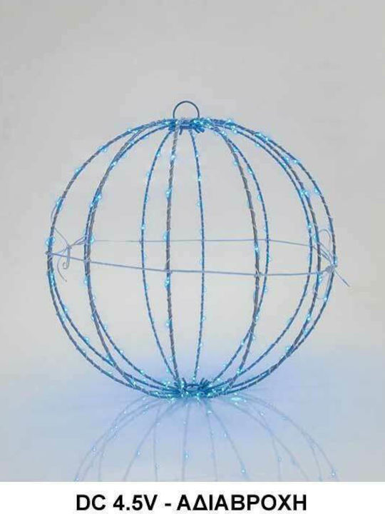 Eurolamp Illuminated Christmas Metal Figure Ball Blue Length 48cm 2pcs