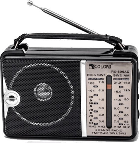 Knstar RX-606AC Ραδιοφωνάκι Μπαταρίας Μαύρο