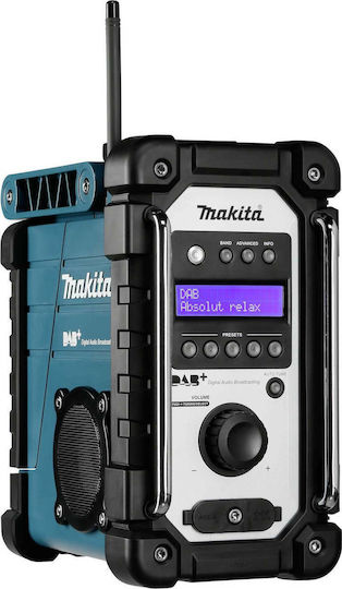 Makita DMR110N Επιτραπέζιο Ραδιόφωνο Επαναφορτιζόμενο DAB+ Μπλε