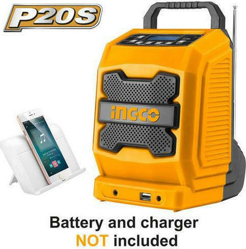 Ingco CJRLI2001 Cu baterie cu Bluetooth și USB Portocaliu