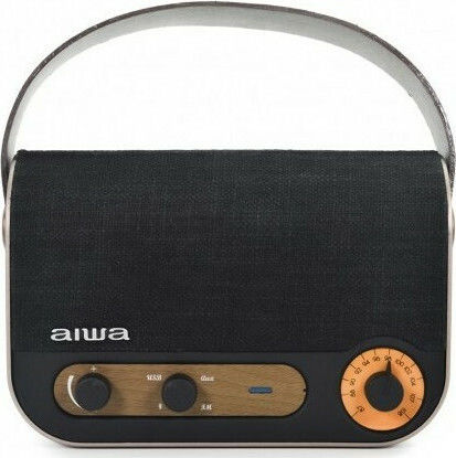 Aiwa RBTU-600 Φορητό Ραδιόφωνο Επαναφορτιζόμενο με Bluetooth και USB Μαύρο
