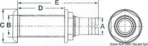 Eval Boat Gutter Non-return Water Flow