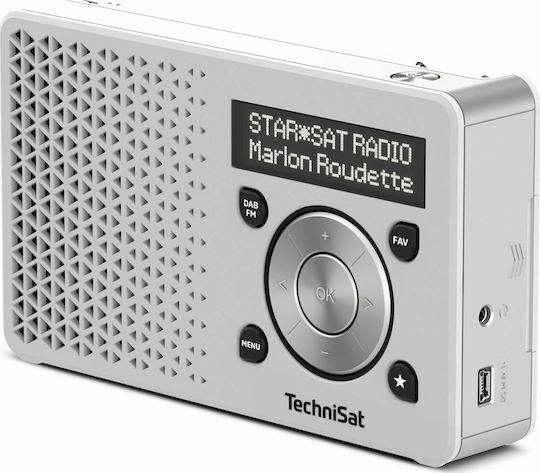 Technisat Digitradio 1 Φορητό Ραδιόφωνο Επαναφορτιζόμενο DAB+ με USB Ασημί