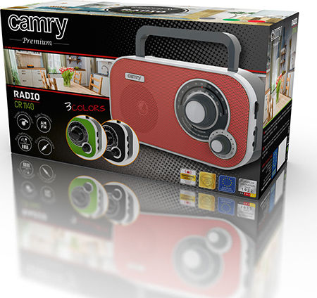 Camry CR-1140 Retro Portable Radio Red
