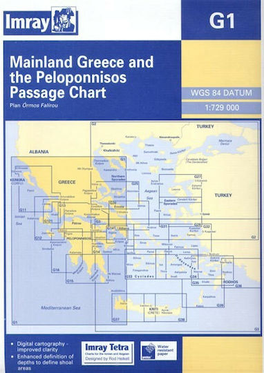 Imray Μ20 Χάρτης Σκάφους Ναυτικός Χάρτης Ανατολική Μεσόγειος