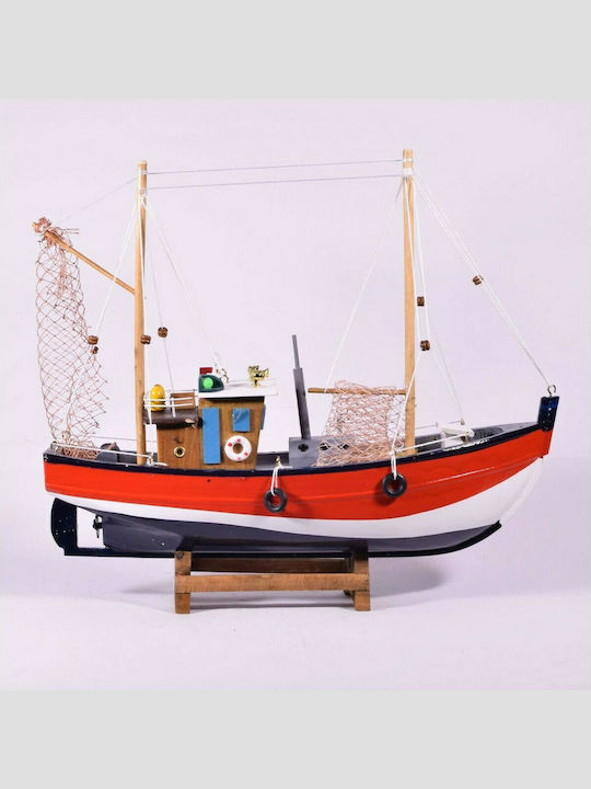 Vintage Fishboat Christmas Boat Wooden 40x37cm