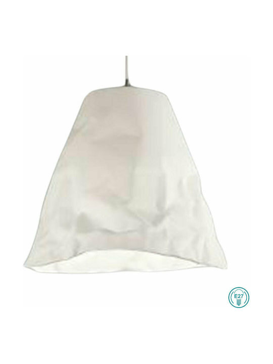 Fabas Luce Crumple Pendant Light Single-Light for Socket E27 White