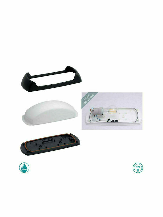 Fumagalli FRANCY-OP Wall-Mounted Outdoor Ceiling Lamp E27 IP66 30x13x8.5cm