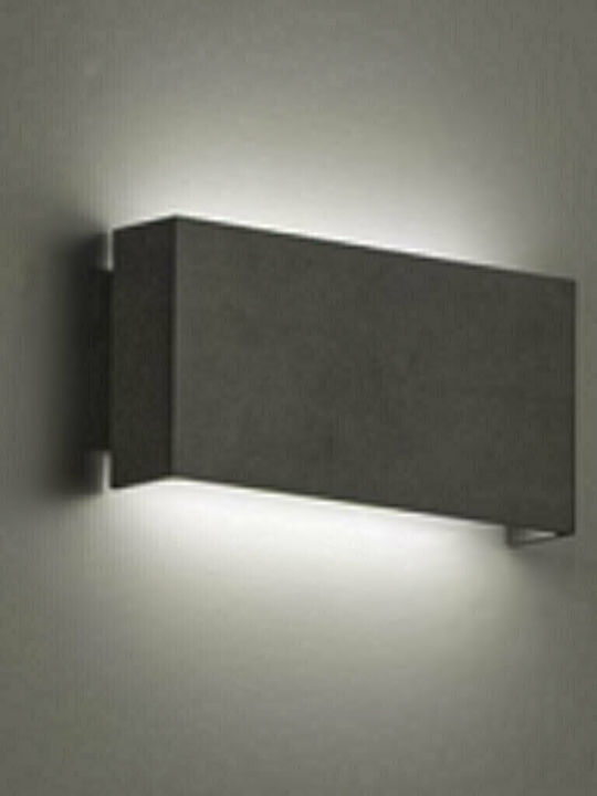 Viokef Qaudro Wandmontierte Außen-Deckenleuchte LED IP54 10W mit Warmweiß Licht Doppelstrahl