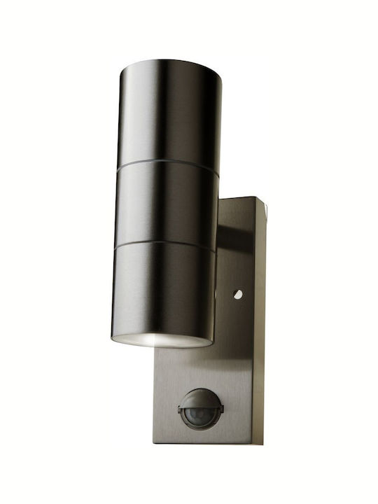 V-TAC Wandmontiertes Spotlicht für den Außenbereich IP44 GU10 Silber