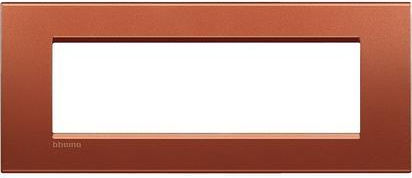 Legrand Bticino Living Light Switch Frame Horizontal Installation 7 Elements in Red Color LNA4807RK
