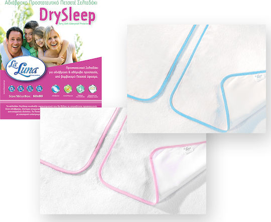 La Luna DrySleep Wasserdichtes Wickeltuch Rosa 60x80cm.