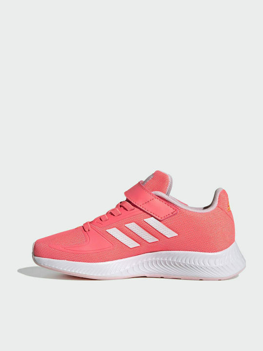Runfalcon 2.0 K Αθλητικά Παιδικά Παπούτσια Running με Σκρατς Acid Red / Cloud White / Clear Pink