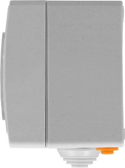 Sonoff S55TPF-DE Μονή Εξωτερική Πρίζα Ρεύματος Wi-Fi Στεγανή με Καπάκι Γκρι