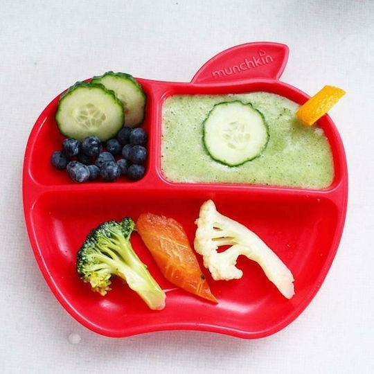 Munchkin Baby Food Plate Apple made of Plastic Multicolour 3pcs