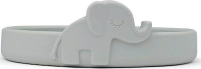 Done by Deer Baby Food Plate Πιάτο Σιλικόνης Elphee made of Silicone Gray