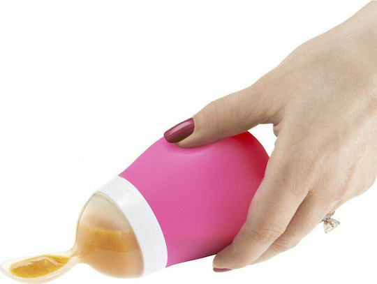Munchkin Baby Spoon with Adjustable Flow made of Silicone for 4+ months Blue