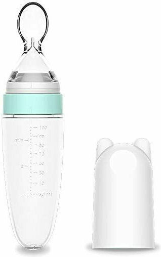 Kikka Boo Baby Spoon Squeeze with Adjustable Flow made of Silicone Mint