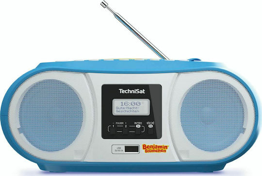 Technisat Digitradio 1990 Benjamin Blümchen Sistem Audio Portabil cu Bluetooth CD MP3 USB Radio Albastru